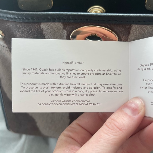 RARE COACH GRAMERCY CALFHAIR MINI SATCHEL - Picture 11 of 15